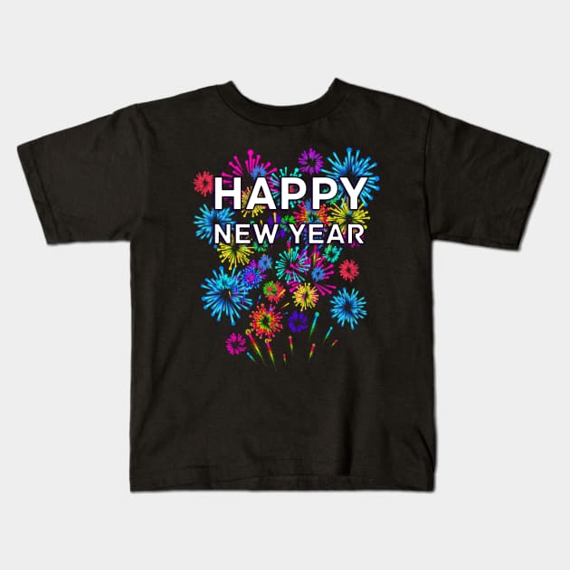 Happy New Year Kids T-Shirt by letnothingstopyou